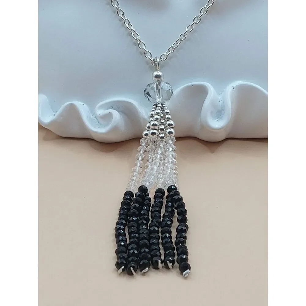 Swarovski Elements Crystal Chain Lariat Tassel 34